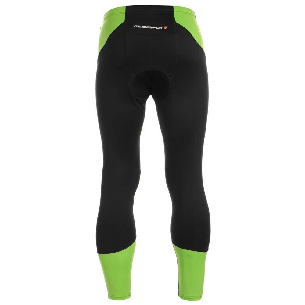 FOX Muddyfox Women Padded Cycle Tights Black/Green XS
